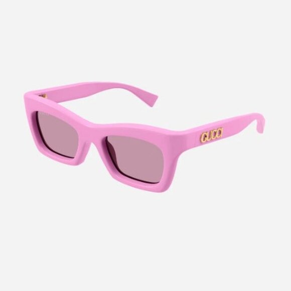 NEW GUCCI GG1773S 010 SUNGLASSES CAT EYE PINK WOMEN GUCCI EYEWEAR - Picture 1 of 2